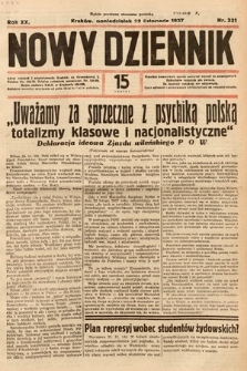 Nowy Dziennik. 1937, nr 321