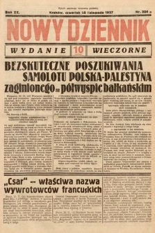 Nowy Dziennik (wydanie wieczorne). 1937, nr 324