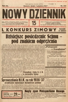Nowy Dziennik. 1937, nr 330