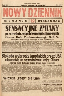 Nowy Dziennik (wydanie wieczorne). 1937, nr 331