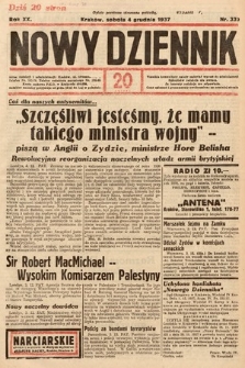 Nowy Dziennik. 1937, nr 333