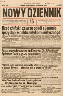 Nowy Dziennik. 1937, nr 335
