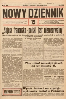 Nowy Dziennik. 1937, nr 336