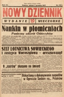 Nowy Dziennik (wydanie wieczorne). 1937, nr 336