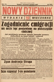Nowy Dziennik (wydanie wieczorne). 1937, nr 338