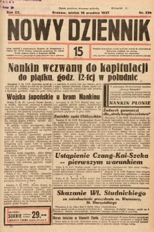 Nowy Dziennik. 1937, nr 339