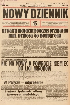Nowy Dziennik. 1937, nr 342