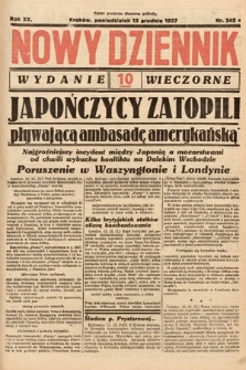 Nowy Dziennik (wydanie wieczorne). 1937, nr 342