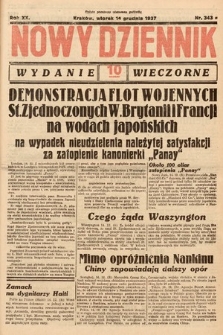 Nowy Dziennik (wydanie wieczorne). 1937, nr 343