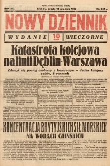 Nowy Dziennik (wydanie wieczorne). 1937, nr 344