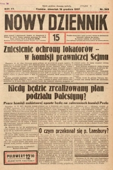Nowy Dziennik. 1937, nr 345