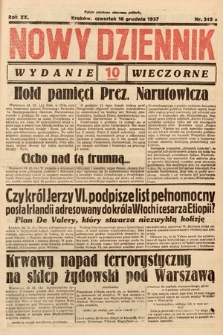 Nowy Dziennik (wydanie wieczorne). 1937, nr 345