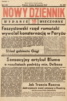 Nowy Dziennik (wydanie wieczorne). 1937, nr 356