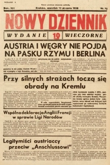 Nowy Dziennik (wydanie wieczorne). 1938, nr 13