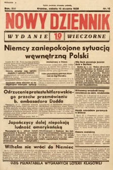 Nowy Dziennik (wydanie wieczorne). 1938, nr 15