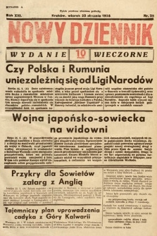 Nowy Dziennik (wydanie wieczorne). 1938, nr 25