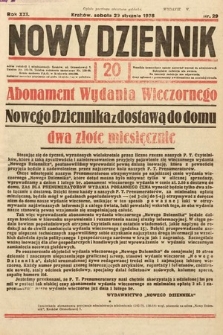 Nowy Dziennik. 1938, nr 29