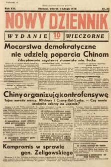 Nowy Dziennik (wydanie wieczorne). 1938, nr 32