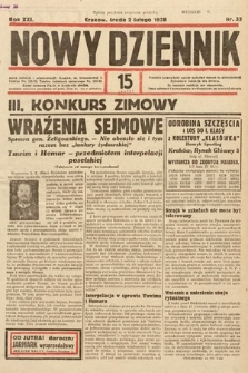 Nowy Dziennik. 1938, nr 33