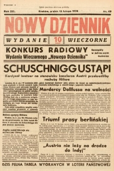 Nowy Dziennik (wydanie wieczorne). 1938, nr 49