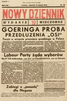 Nowy Dziennik (wydanie wieczorne). 1938, nr 55