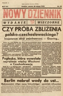 Nowy Dziennik (wydanie wieczorne). 1938, nr 57