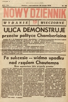 Nowy Dziennik (wydanie wieczorne). 1938, nr 59