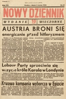 Nowy Dziennik (wydanie wieczorne). 1938, nr 61