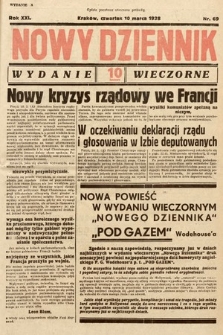Nowy Dziennik (wydanie wieczorne). 1938, nr 69