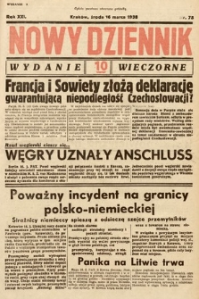 Nowy Dziennik (wydanie wieczorne). 1938, nr 75