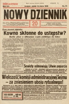 Nowy Dziennik. 1938, nr 77