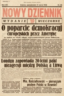 Nowy Dziennik (wydanie wieczorne). 1938, nr 80