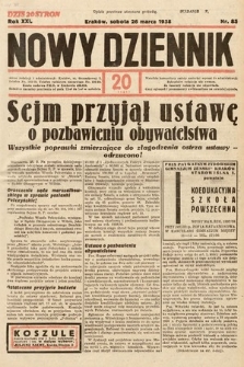 Nowy Dziennik. 1938, nr 85