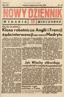 Nowy Dziennik (wydanie wieczorne). 1938, nr 98