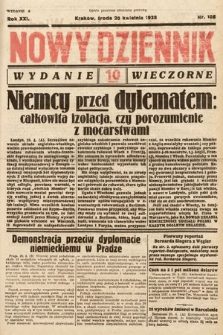 Nowy Dziennik (wydanie wieczorne). 1938, nr 108