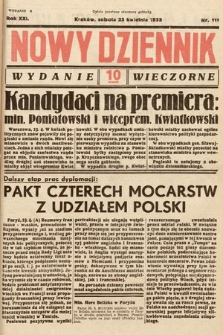 Nowy Dziennik (wydanie wieczorne). 1938, nr 111