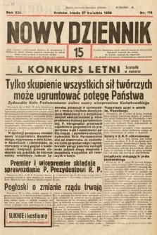 Nowy Dziennik. 1938, nr 115