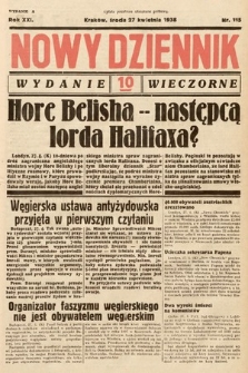 Nowy Dziennik (wydanie wieczorne). 1938, nr 115