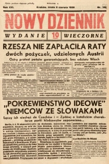 Nowy Dziennik (wydanie wieczorne). 1938, nr 156
