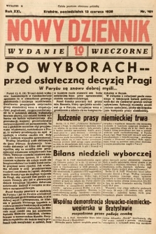 Nowy Dziennik (wydanie wieczorne). 1938, nr 161