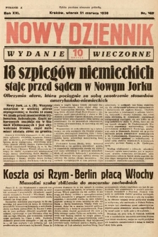 Nowy Dziennik (wydanie wieczorne). 1938, nr 169