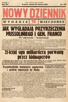 Nowy Dziennik (wydanie wieczorne). 1938, nr 176