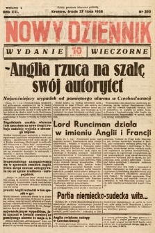 Nowy Dziennik (wydanie wieczorne). 1938, nr 205