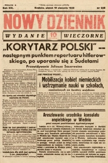 Nowy Dziennik (wydanie wieczorne). 1938, nr 228