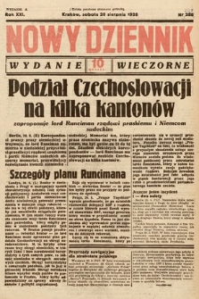 Nowy Dziennik (wydanie wieczorne). 1938, nr 229