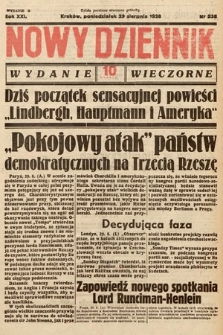 Nowy Dziennik (wydanie wieczorne). 1938, nr 238