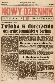 Nowy Dziennik (wydanie wieczorne). 1938, nr 240