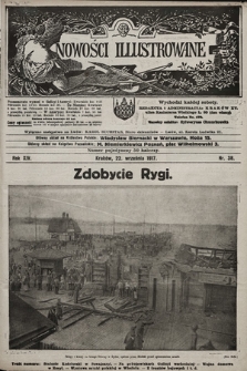 Nowości Illustrowane. 1917, nr 38