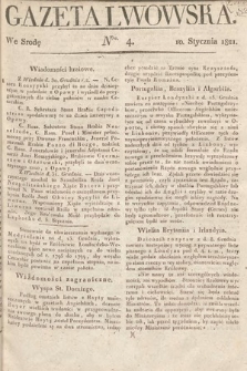 Gazeta Lwowska. 1821, nr 4