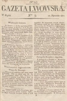 Gazeta Lwowska. 1821, nr 5